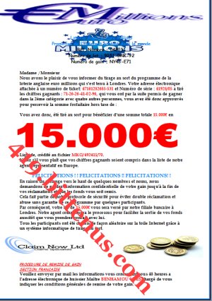 DOCUMENT EURO MILLIONS